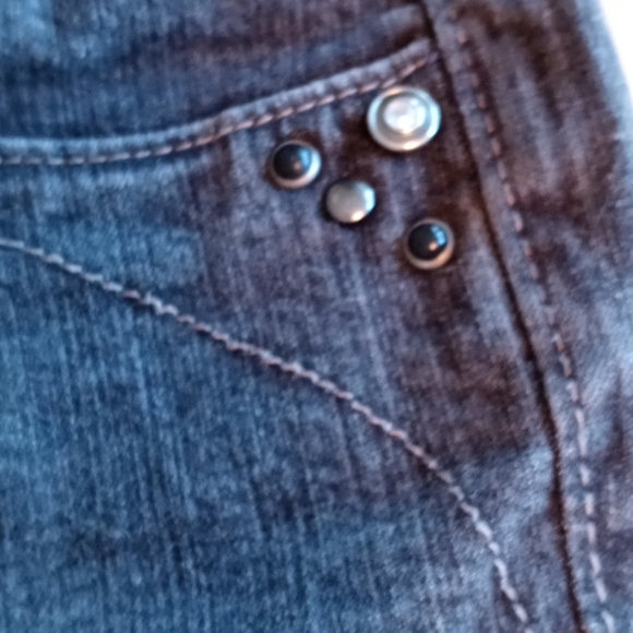 Jag Stretch Size 0 Petite Black Faded Jeans - Picture 6 of 9